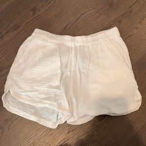 Cynthia Rowley white linen shorts